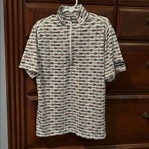 Kerrits Patterned Half-Zip light weight riding Shirt